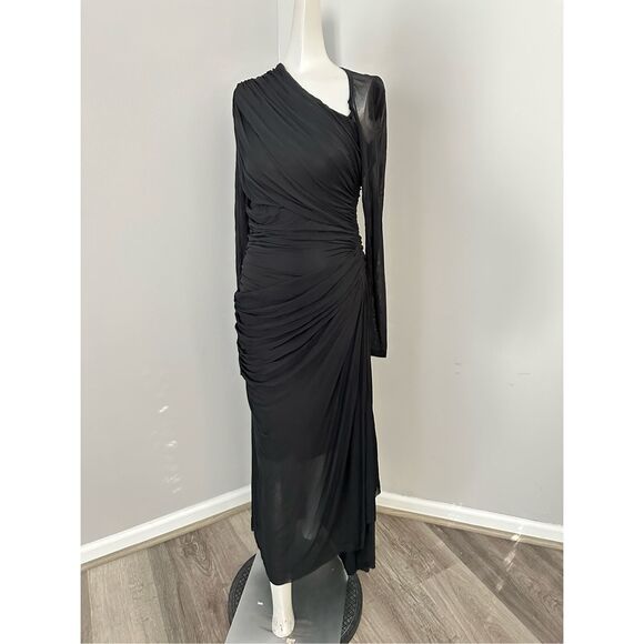 Zimmermann Black Sheer Midi Dress - Picture 10 of 13